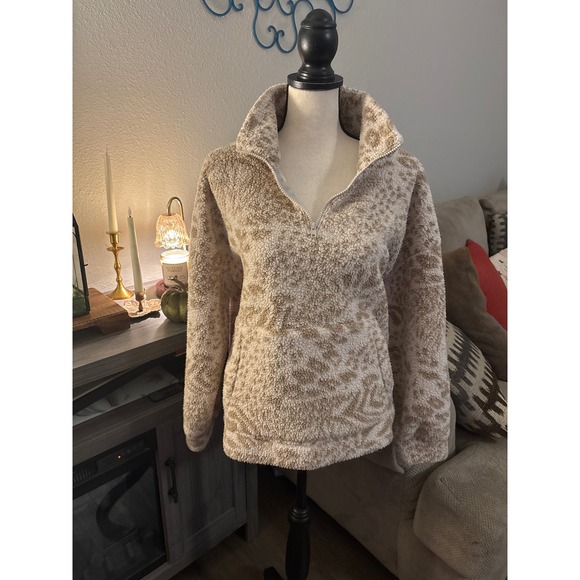 American Eagle women's medium sweater white brown - Picture 1 of 4